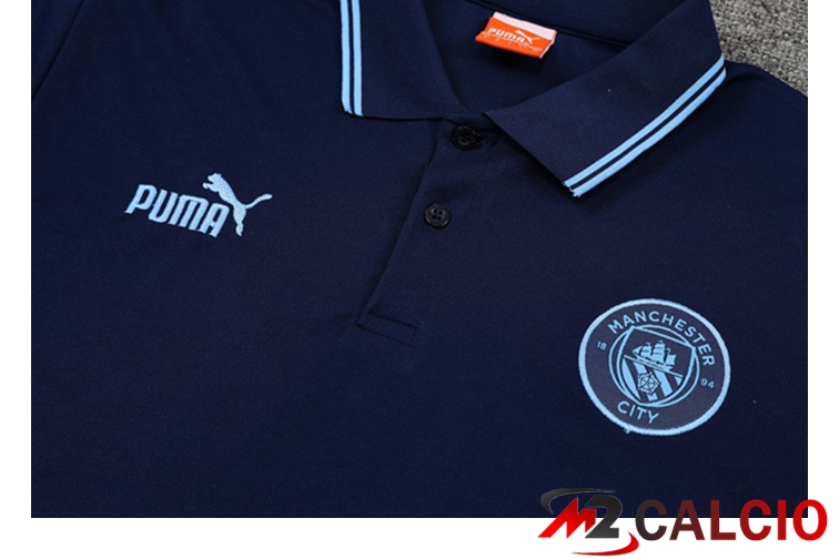Maglia Polo Manchester City + Pantaloni Blu Reale 2021/2022