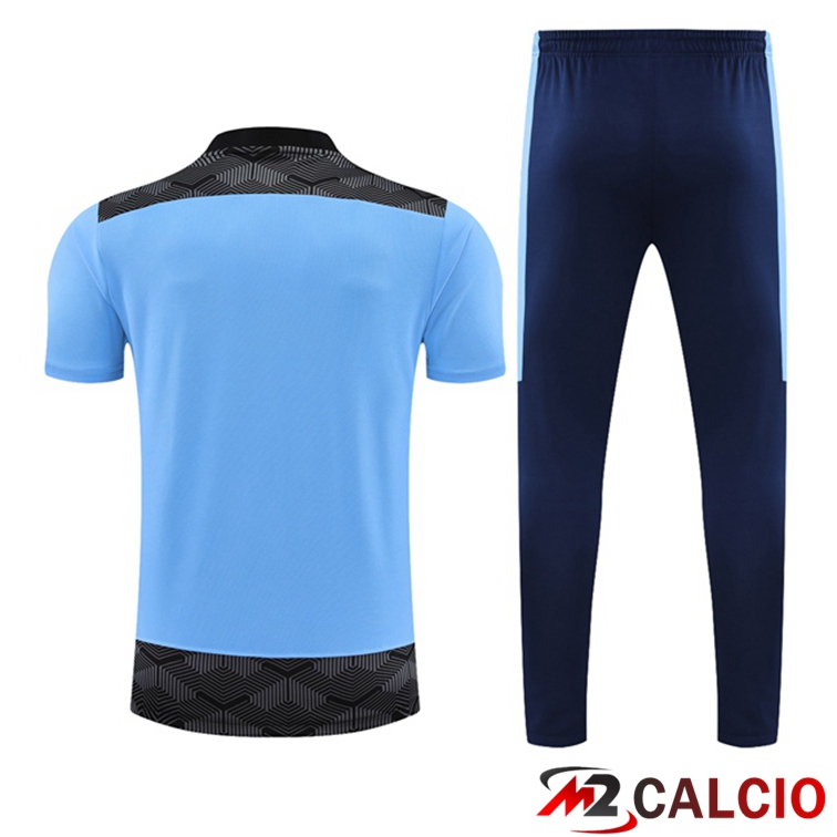 Maglia Polo Manchester City + Pantaloni Blu 2021/2022