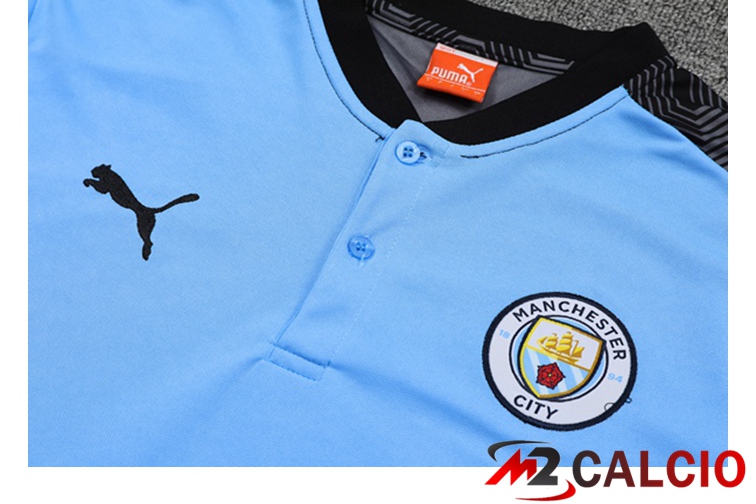 Maglia Polo Manchester City + Pantaloni Blu 2021/2022