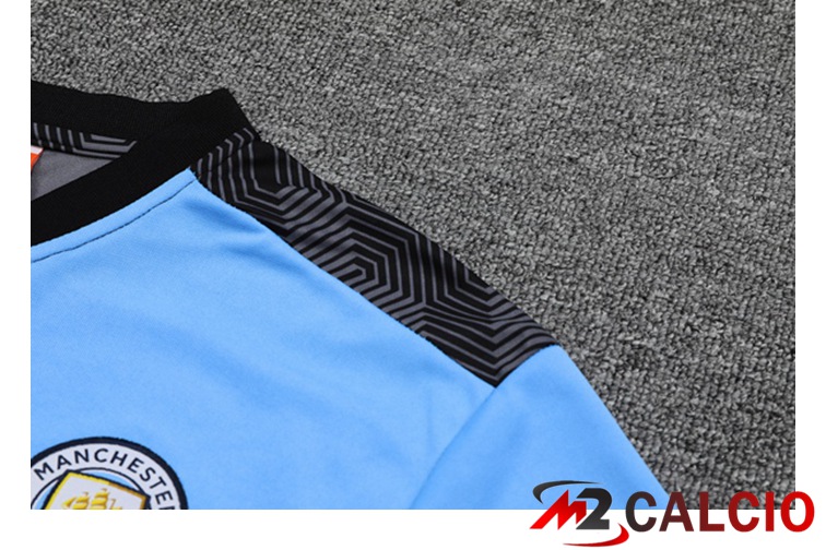 Maglia Polo Manchester City + Pantaloni Blu 2021/2022