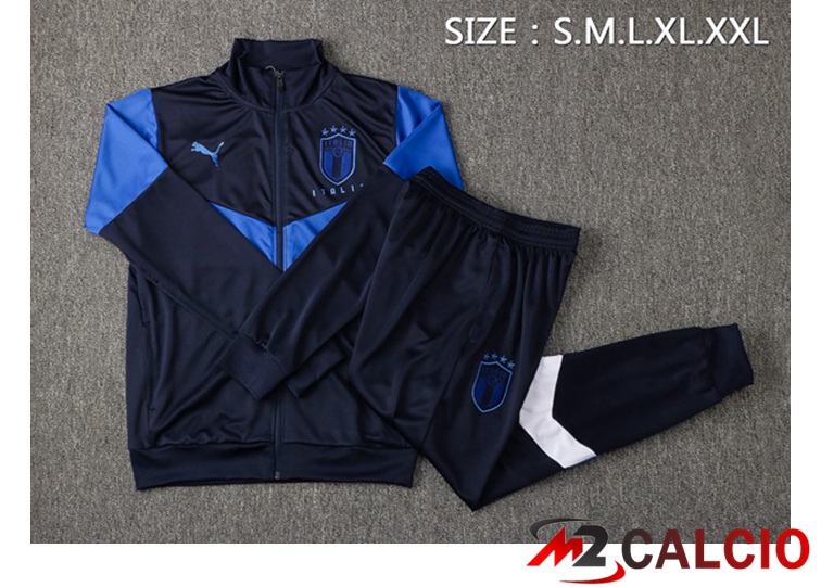 Insieme Tuta Calcio - Giacca Italia Blu 2021/2022