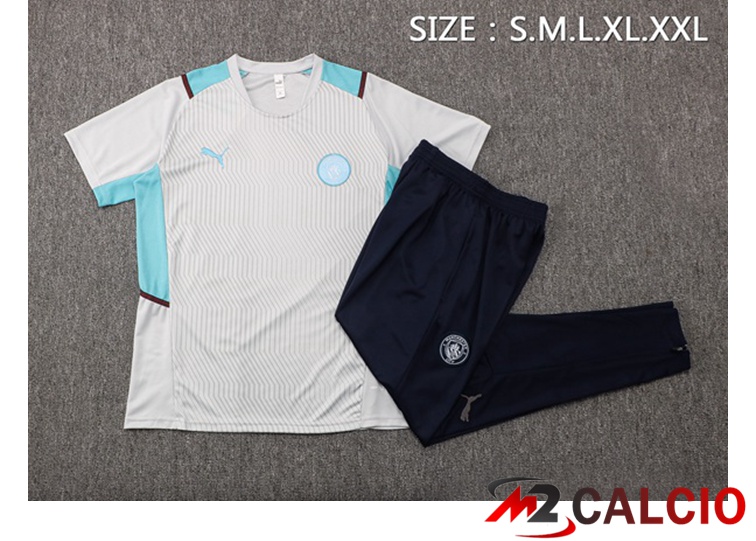 Maglia Allenamento Manchester City + Pantaloni Grigio 2021/2022