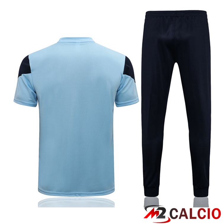 Maglia Allenamento Manchester City + Pantaloni Blu 2021/2022