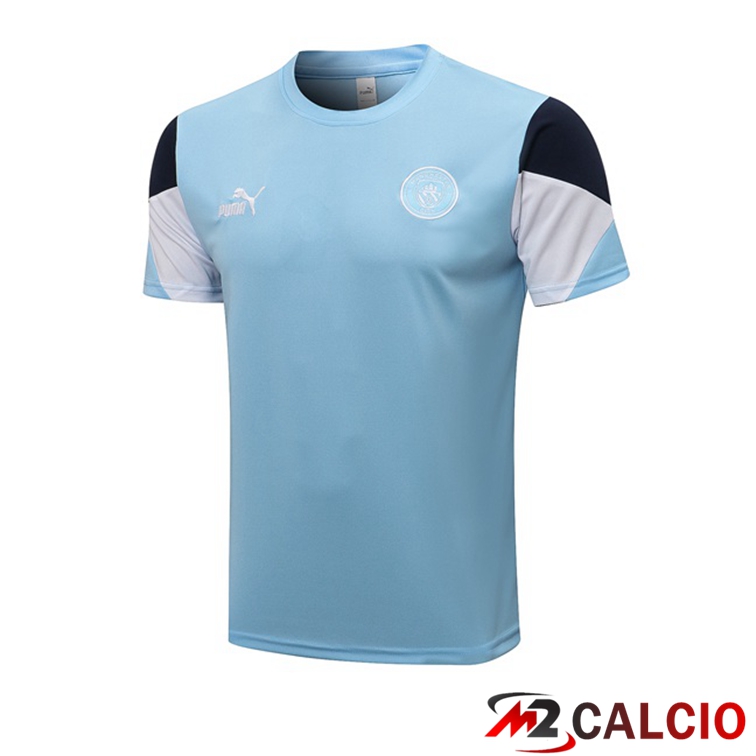 Maglie Calcio Personalizzate,Tute Calcio Squadre,Maglia Nazionale Italiana Calcio | Maglia Allenamento Manchester City Blu 2021/2022