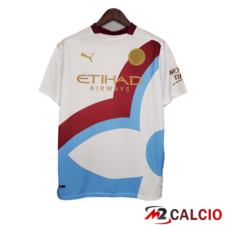Maglie Calcio Personalizzate,Tute Calcio Squadre,Maglia Nazionale Italiana Calcio | Maglia Allenamento Manchester City Bianco 2021/2022