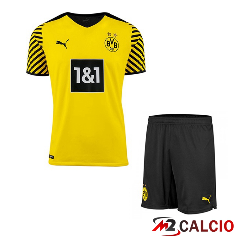 Maglie Calcio Personalizzate,Tute Calcio Squadre,Maglia Nazionale Italiana Calcio | Maglia Dortmund Bambino Prima Giallo 2021/22
