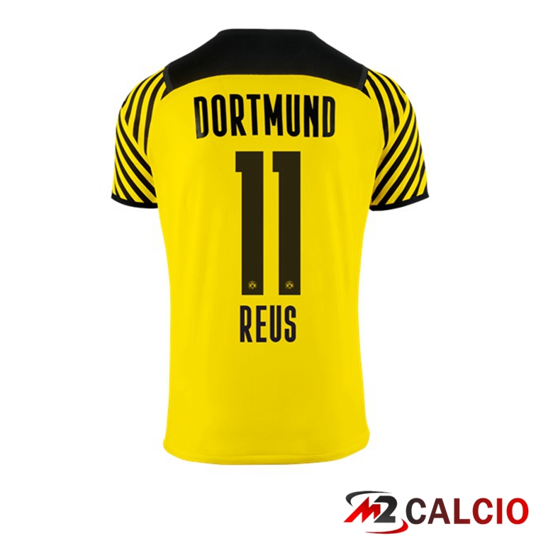 Maglie Calcio Personalizzate,Tute Calcio Squadre,Maglia Nazionale Italiana Calcio | Maglia Dortmund (Reus 11) Donna Prima Giallo 2021/22