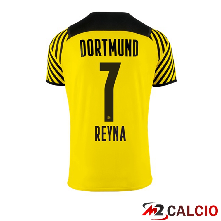 Maglie Calcio Personalizzate,Tute Calcio Squadre,Maglia Nazionale Italiana Calcio | Maglia Dortmund (Reyna 7) Donna Prima Giallo 2021/22