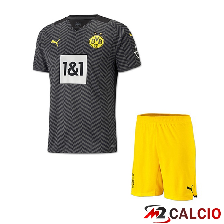 Maglie Calcio Personalizzate,Tute Calcio Squadre,Maglia Nazionale Italiana Calcio | Maglia Dortmund Bambino Seconda Nero 2021/22
