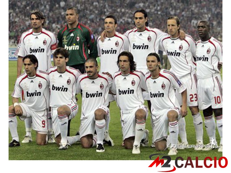 Maglie Calcio AC Milan Retro Seconda Manica Lunga Bianco 2006-2007