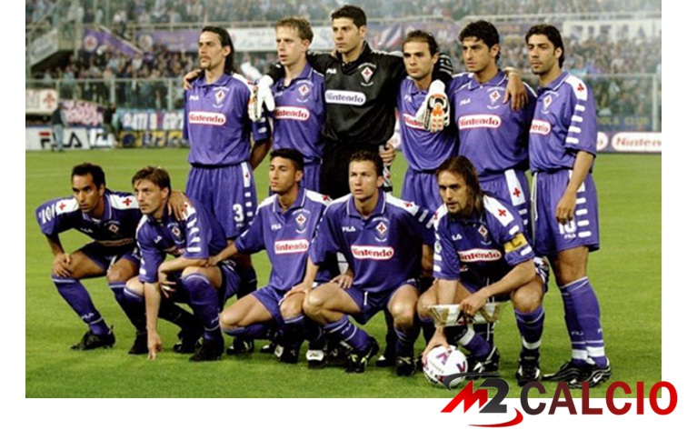 Maglie Calcio ACF Fiorentina Retro Prima Purple Manica Lunga 1998-1999
