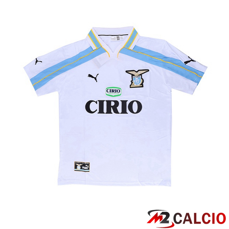 Maglie Calcio Personalizzate,Tute Calcio Squadre,Maglia Nazionale Italiana Calcio | Maglie Calcio SS Lazio Retro Seconda Bianco 1999-2000