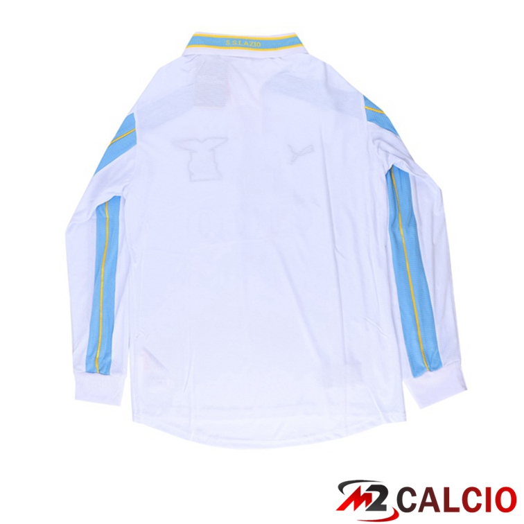 Maglie Calcio SS Lazio Retro Seconda Manica Lunga Bianco 1999-2000