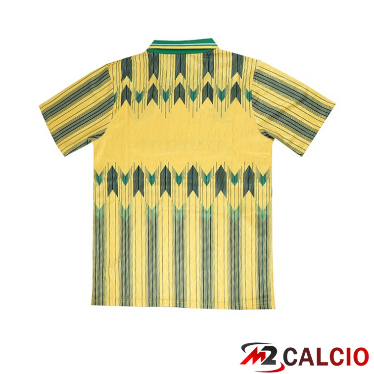 Maglie Calcio Celtic FC Retro Seconda Yellow Retro Giallo 1991-1992