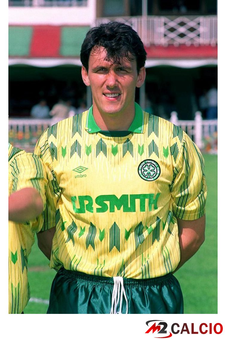 Maglie Calcio Celtic FC Retro Seconda Yellow Retro Giallo 1991-1992