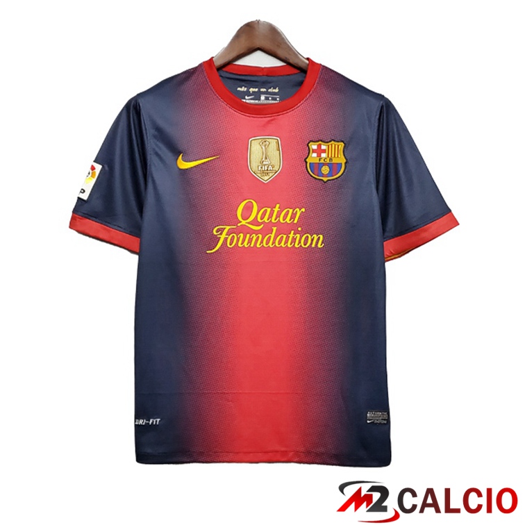 Maglie Calcio Personalizzate,Tute Calcio Squadre,Maglia Nazionale Italiana Calcio | Maglie Calcio FC Barcellona Retro Prima Rosso Blu 2012-2013
