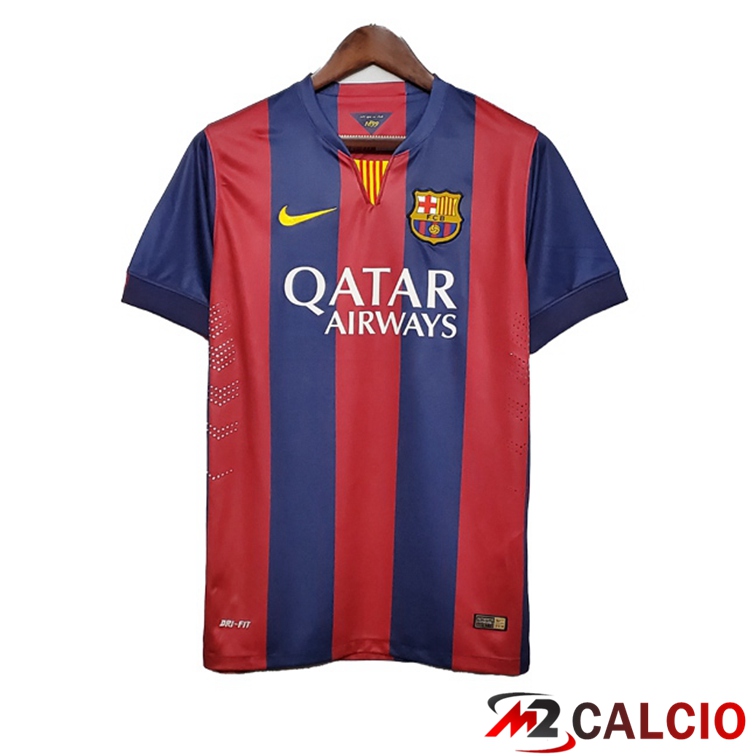 Maglie Calcio Personalizzate,Tute Calcio Squadre,Maglia Nazionale Italiana Calcio | Maglie Calcio FC Barcellona Retro Prima Rosso Blu 2014-2015