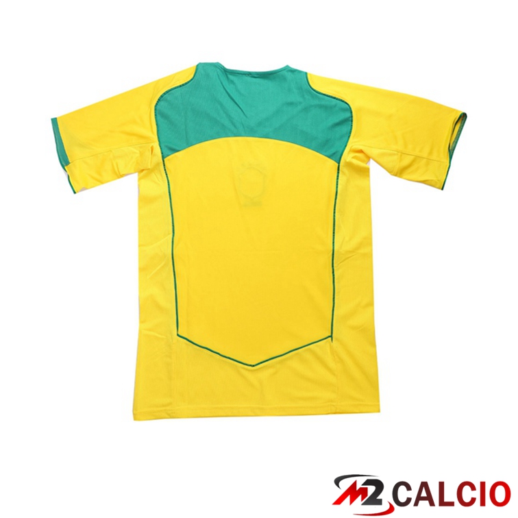 Maglie Calcio Brasile Retro Prima Giallo 2004