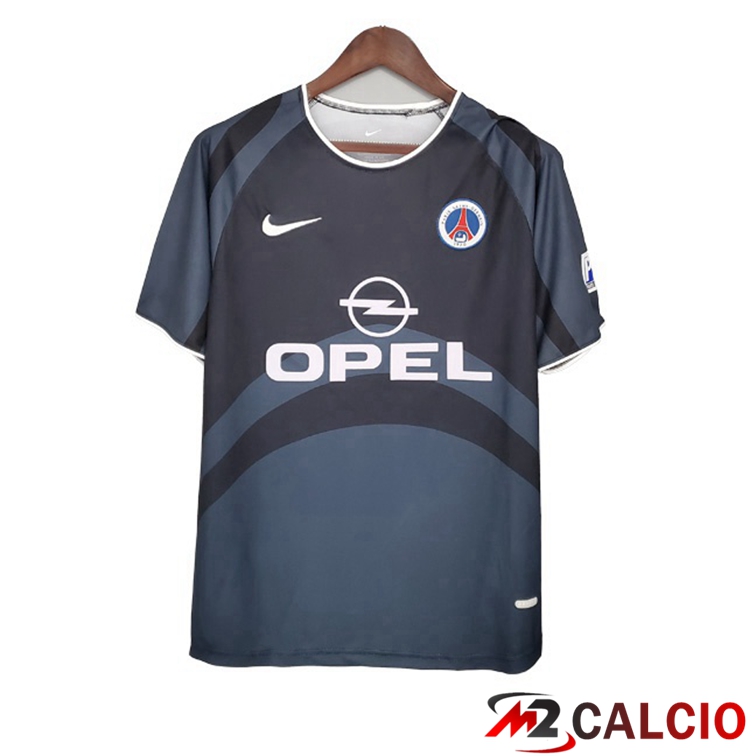Maglie Calcio Paris PSG Terza Retro Blu 2001-2002
