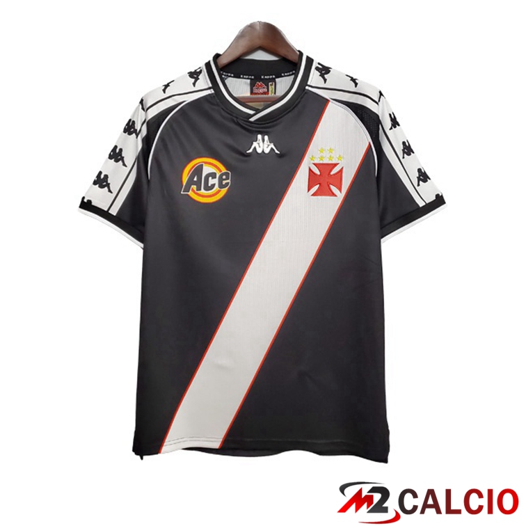 Maglie Calcio Personalizzate,Tute Calcio Squadre,Maglia Nazionale Italiana Calcio | Maglie Calcio CR Vasco da Gama Retro Prima Nero 2000