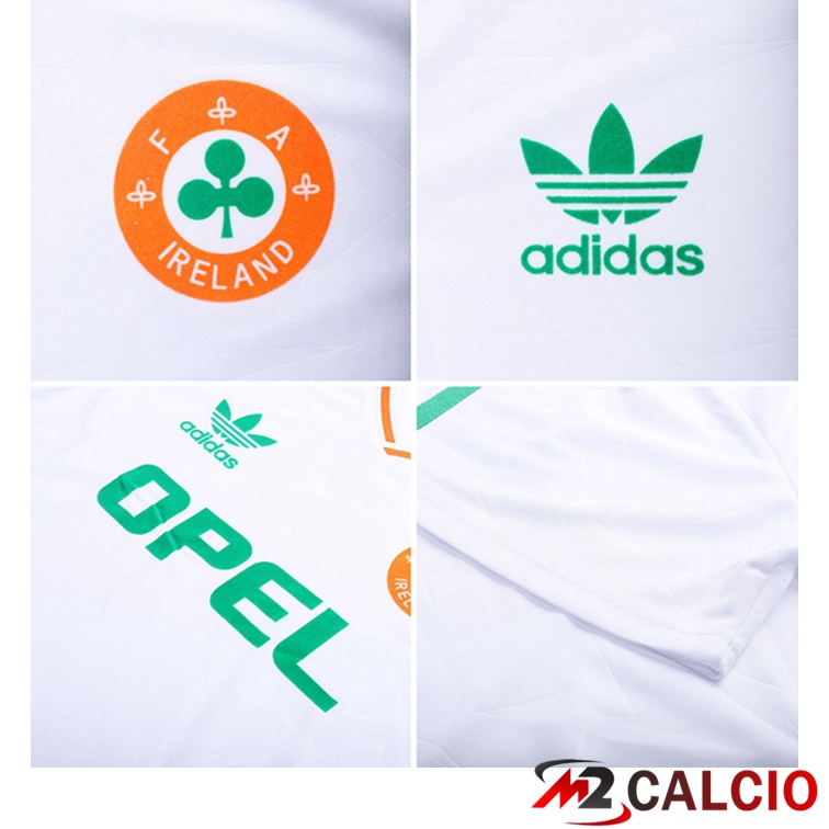 Maglie Calcio Irlanda Retro Seconda Bianco 1990