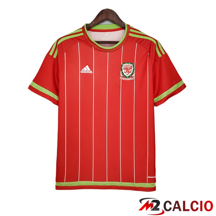 Maglie Calcio Personalizzate,Tute Calcio Squadre,Maglia Nazionale Italiana Calcio | Maglie Calcio Galles Retro Prima Rosso 2015-2016
