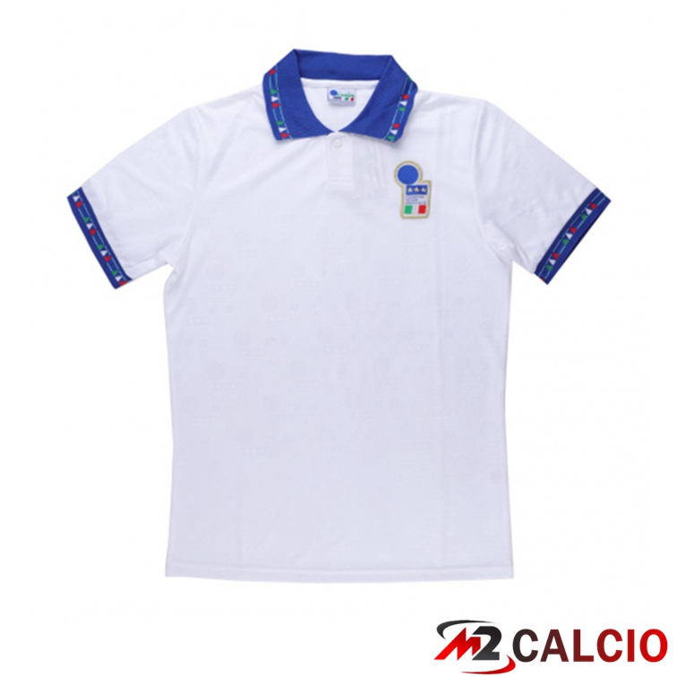 Maglie Calcio Coppa del Mondo Italia Retro Seconda Bianco 1994