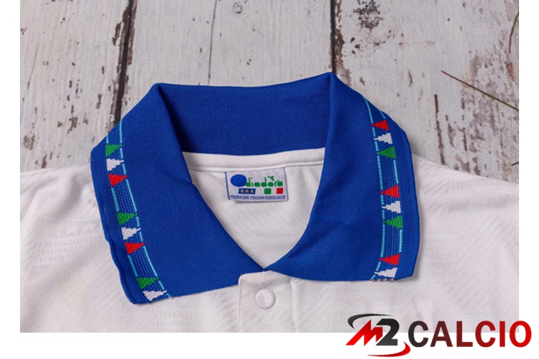 Maglie Calcio Coppa del Mondo Italia Retro Seconda Bianco 1994