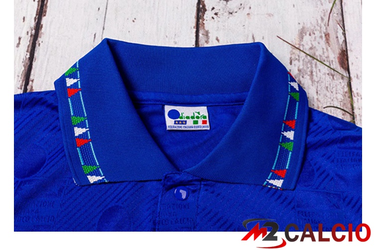 Maglie Calcio Coppa del Mondo Italia Retro Prima Blu 1994