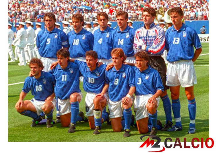 Maglie Calcio Coppa del Mondo Italia Retro Prima Blu 1994
