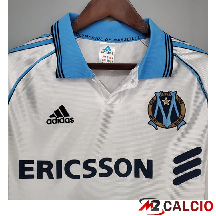 Maglie Calcio Marsiglia OM Retro Prima Bianco 1998-1999