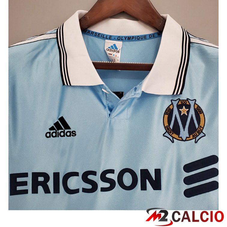 Maglie Calcio Marsiglia OM Retro Seconda Blu 1998-1999