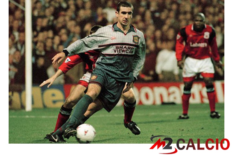 Maglie Calcio Manchester United Terza Retro Seconda Grigio 1995-1996