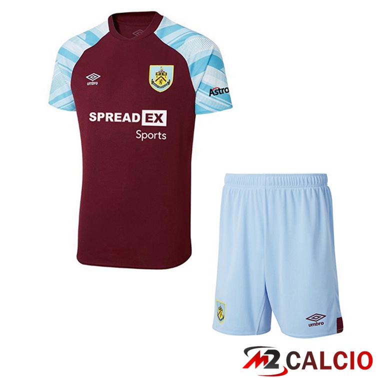 Maglie Calcio Personalizzate,Tute Calcio Squadre,Maglia Nazionale Italiana Calcio | Maglia Burnley Bambino Prima Marron 2021/22